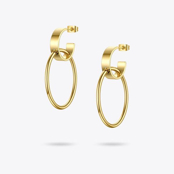 enfashion c shape circle drop earrings for women gold color stainless steel earings 2020 fashion jewelry holiday kolczyki e1178, Silver
enfashion c shape circle drop earrings for women gold color stainless steel earings 2020 fashion jewelry holiday kolczyki e1178, Silver
