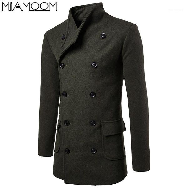 new fashion large lapel lacing waist design men's casual double-breasted long trench coat1, Black
new fashion large lapel lacing waist design men's casual double-breasted long trench coat1, Black