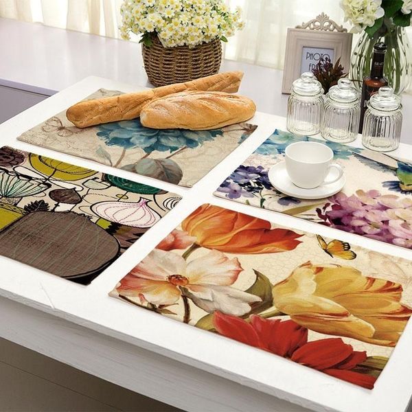 mats & pads 1pcs flower pattern kitchen placemat dining table mat drink cotton linen bowl cup 42*32cm home decor mp0017
mats & pads 1pcs flower pattern kitchen placemat dining table mat drink cotton linen bowl cup 42*32cm home decor mp0017