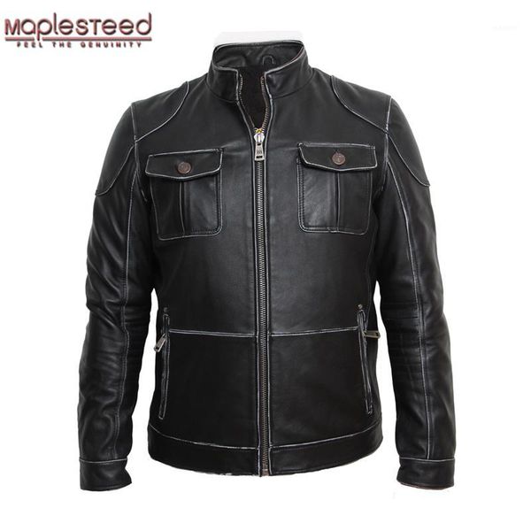 maplesteed genuine leather jacket men leather jackets real cowhide black men's jacket mens biker coat winter 0931
maplesteed genuine leather jacket men leather jackets real cowhide black men's jacket mens biker coat winter 0931