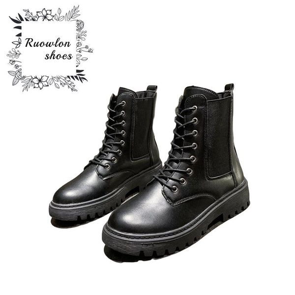2020 new womens shoes british style motorcycle boots feminine fashion comfortable footwear elegant female booties botas de mujer, Black
2020 new womens shoes british style motorcycle boots feminine fashion comfortable footwear elegant female booties botas de mujer, Black