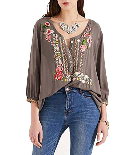 elegant long sleeve spring woman's blouse embroidered flower casual shirts 2021 fashion streetwear female pullover p2317 dqzd, White
elegant long sleeve spring woman's blouse embroidered flower casual shirts 2021 fashion streetwear female pullover p2317 dqzd, White