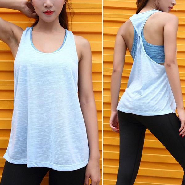 women sleeveless loose breathable fake two pieces vest for summer sport yoga b2cshop1, Black;blue
women sleeveless loose breathable fake two pieces vest for summer sport yoga b2cshop1, Black;blue