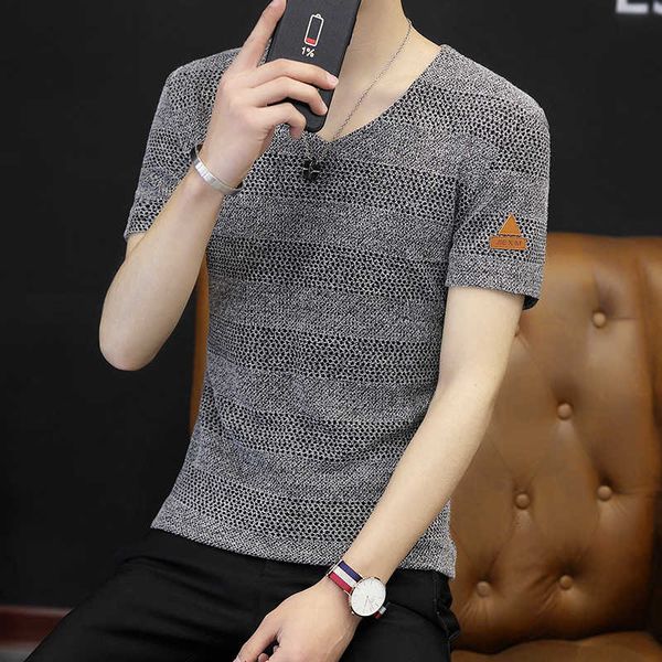 2019 summer v-neck bottom shirt short sleeve hollow mesh large men's slim fit t-shirt, White;black
2019 summer v-neck bottom shirt short sleeve hollow mesh large men's slim fit t-shirt, White;black