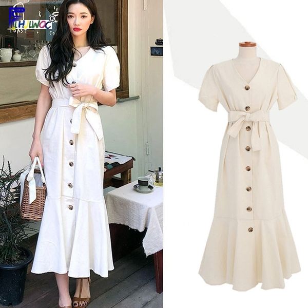 elegant dress long woman cute short sleeve korean japan style clothes date wear temperament lady button shirt dress ruffled 5331 y200103, White;black
elegant dress long woman cute short sleeve korean japan style clothes date wear temperament lady button shirt dress ruffled 5331 y200103, White;black