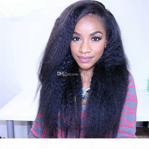 brazilian kinky straight glueless front lace human hair wigs for black women natural color 10-26 inch remy human hair baby hair, Black;brown
brazilian kinky straight glueless front lace human hair wigs for black women natural color 10-26 inch remy human hair baby hair, Black;brown