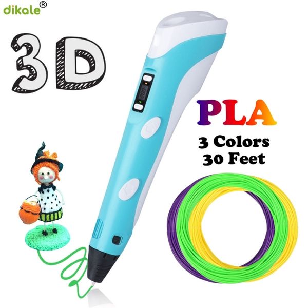 dikale 3d pens 2nd generation led display screen 1.75mm pla diy smart 12v 3d drawing printer pen 3 d pen gift for kids y200428
dikale 3d pens 2nd generation led display screen 1.75mm pla diy smart 12v 3d drawing printer pen 3 d pen gift for kids y200428