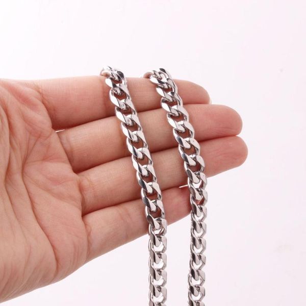 8mm men's silver color stainless steel curb cuban link chain necklace for men women wholesale jewelry gift 16-40
8mm men's silver color stainless steel curb cuban link chain necklace for men women wholesale jewelry gift 16-40