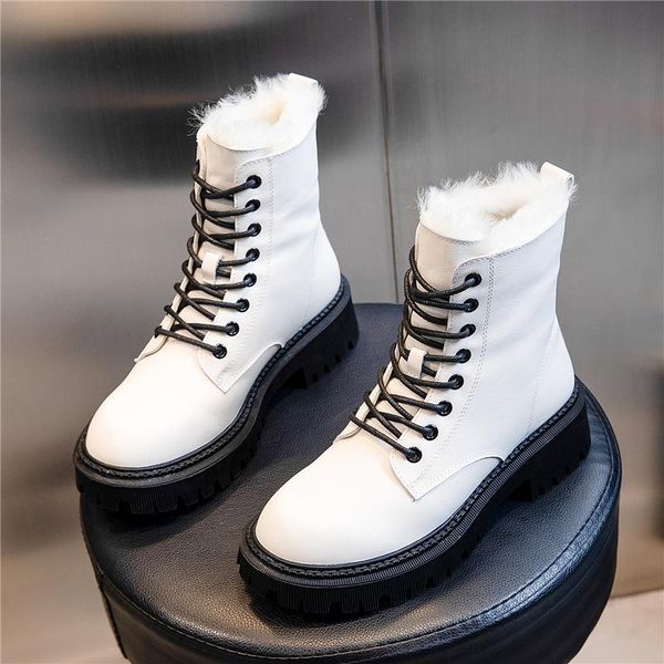 laasimi women wool winter boots genuine leather platform ladies motorcycle boots shoes woman rubber sewing botas de mujer 2021, Black
laasimi women wool winter boots genuine leather platform ladies motorcycle boots shoes woman rubber sewing botas de mujer 2021, Black