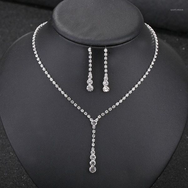 pendant necklaces fashion crystal rhinestone necklace women chokers bridal chain tassel jewelry water drop set1, Silver
pendant necklaces fashion crystal rhinestone necklace women chokers bridal chain tassel jewelry water drop set1, Silver