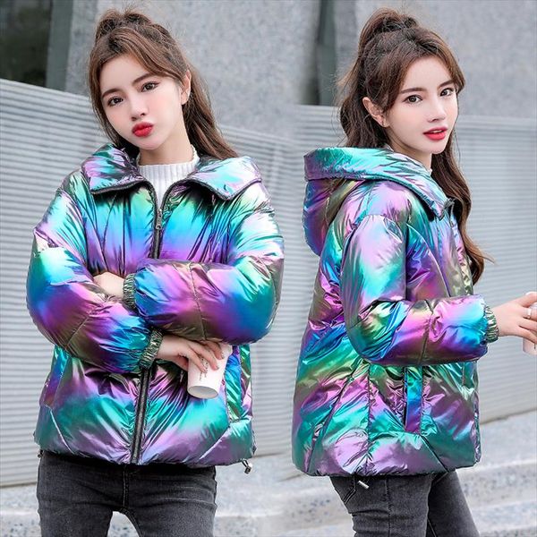 women winter jacket coats hooded tie dye shiny fabric parkas thick warm down cotton jackets zipper padded pocket cold outwear, Black
women winter jacket coats hooded tie dye shiny fabric parkas thick warm down cotton jackets zipper padded pocket cold outwear, Black