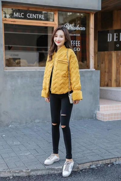 princess sleeve autumn and winter 2020 lightweight down jacket for women, Black