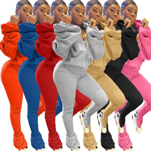 long sleeve long pants split pants puff sleeve halter hooded sports two piece winter 2 piece sets for women, Gray
long sleeve long pants split pants puff sleeve halter hooded sports two piece winter 2 piece sets for women, Gray