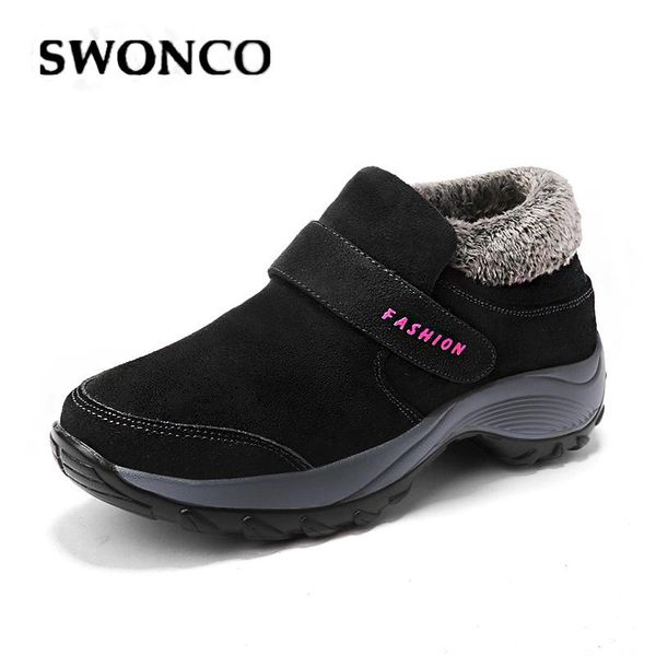 swonco boots shoes women platform sneakers wedge swing shoes loose 2020 autumn winter velvet fur warm ankle boots platform 42, Black
swonco boots shoes women platform sneakers wedge swing shoes loose 2020 autumn winter velvet fur warm ankle boots platform 42, Black