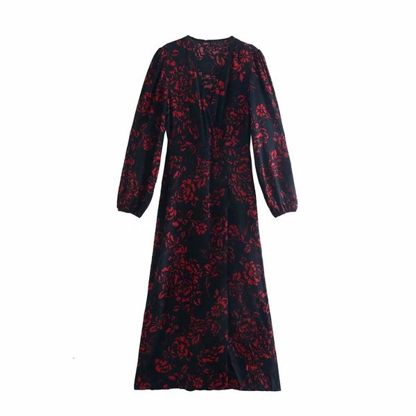 2021 new black printed midi women wrap v neck puff sleeve long dress hem slit autumn winter vintage elegant ladies dresses jd9t, Black;gray
2021 new black printed midi women wrap v neck puff sleeve long dress hem slit autumn winter vintage elegant ladies dresses jd9t, Black;gray