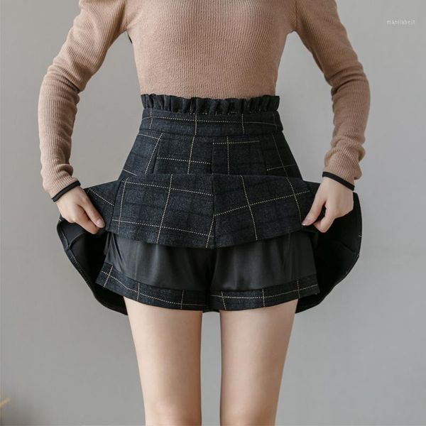 high waist a-line winter woolen skirt women 2020 autumn vintage plaid mini shorts skirts ladies office work skirt faldas mujer1, Black
high waist a-line winter woolen skirt women 2020 autumn vintage plaid mini shorts skirts ladies office work skirt faldas mujer1, Black