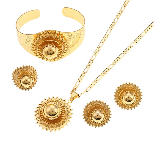 new big ethiopian wedding jewelry sets gold color bracelet earrings necklace eritrea africa habesha traditional festival jewelry for women, Black
new big ethiopian wedding jewelry sets gold color bracelet earrings necklace eritrea africa habesha traditional festival jewelry for women, Black