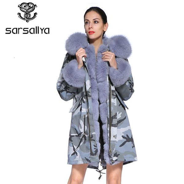 women's fur & faux sarsallya 2021 long camouflage winter jacket women outwear thick parkas natural real collar coat hooded, Black
women's fur & faux sarsallya 2021 long camouflage winter jacket women outwear thick parkas natural real collar coat hooded, Black