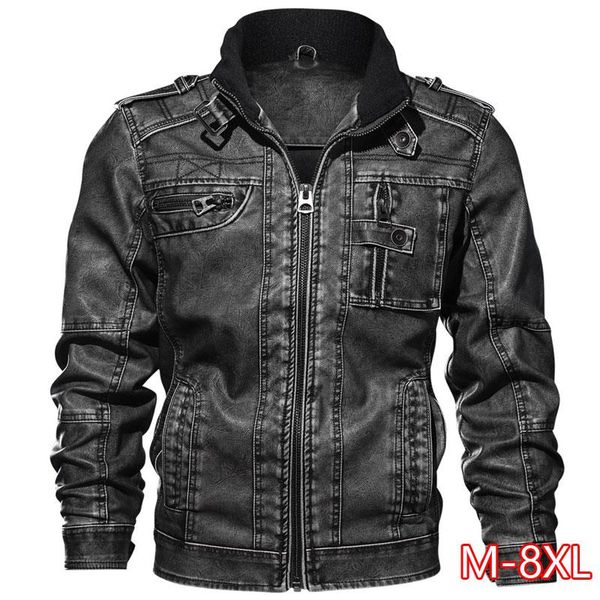 7xl men's pu jacket leather coat autumn slim fit faux leather motorcycle jackets male coats brand clothing, Black;brown
7xl men's pu jacket leather coat autumn slim fit faux leather motorcycle jackets male coats brand clothing, Black;brown