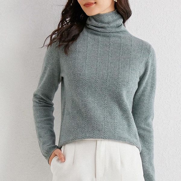 sparsil autumn winter women pure wool pullovers solid color thicken soft warm knitted sweater elegant cashmere turtleneck jumper1, White;black
sparsil autumn winter women pure wool pullovers solid color thicken soft warm knitted sweater elegant cashmere turtleneck jumper1, White;black
