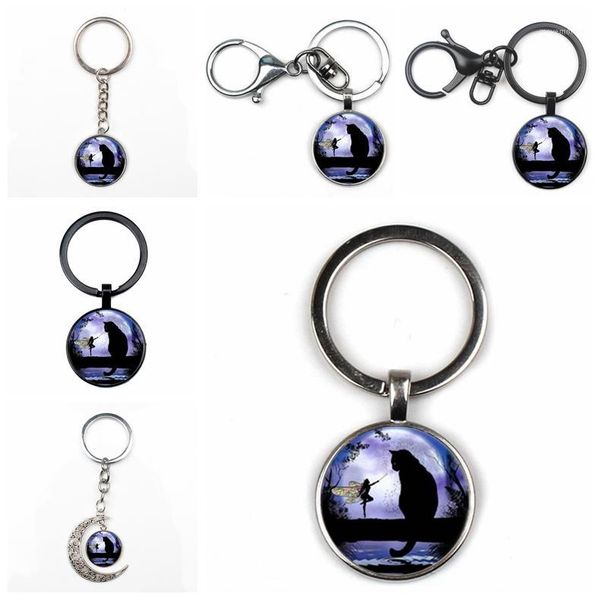 cute retro cat p moon crystal pendant key chain fashion men and women key ring quality car charm bag pendant glass chain1, Silver
cute retro cat p moon crystal pendant key chain fashion men and women key ring quality car charm bag pendant glass chain1, Silver