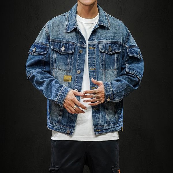 2021 new denim jeans korea spring fall fashion male jackets outward clothes oversize n739, Black;brown
2021 new denim jeans korea spring fall fashion male jackets outward clothes oversize n739, Black;brown