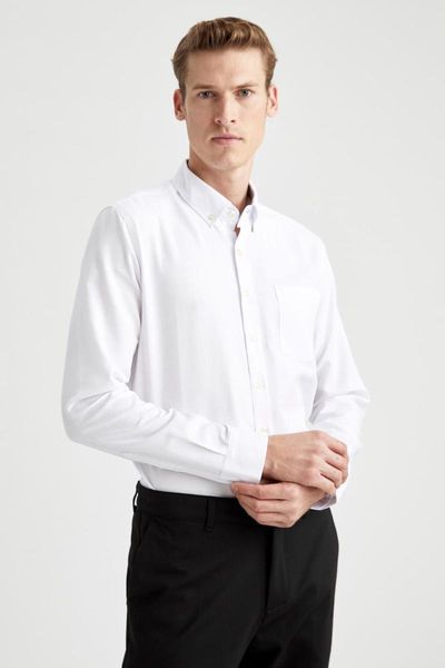 defacto autumn man shirts long sleeve modern fit oxford shirt woven male fashion new season-r5012az20au, White;black
defacto autumn man shirts long sleeve modern fit oxford shirt woven male fashion new season-r5012az20au, White;black