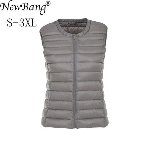 newbang brand 90 duck down vest women's ultra light down portable lightweigt sleeveless without collar winter warm liner 201031, Black;white
newbang brand 90 duck down vest women's ultra light down portable lightweigt sleeveless without collar winter warm liner 201031, Black;white