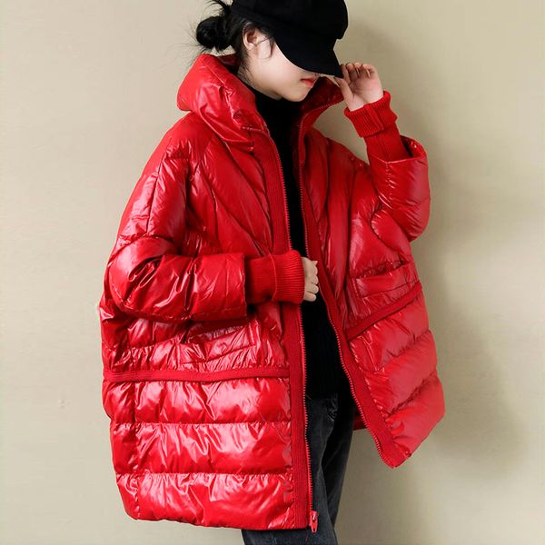 janveny down donsjack loose women bread oversized stand crack female jacket parka 90% shiny duck's winter white waterproof mrtau, Black
janveny down donsjack loose women bread oversized stand crack female jacket parka 90% shiny duck's winter white waterproof mrtau, Black