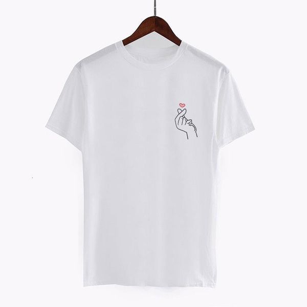 women's kpop finger heart print t-shirt women's summer korean o-neck short sleeve ulzzang tees harajuku fashion t-shirt, White
women's kpop finger heart print t-shirt women's summer korean o-neck short sleeve ulzzang tees harajuku fashion t-shirt, White