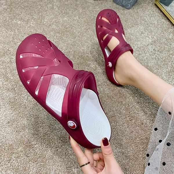 sandals dro 2021 candy color large size thick slip on woman anti-skid hole jelly rose shoes flat garden beach shoes1, Black
sandals dro 2021 candy color large size thick slip on woman anti-skid hole jelly rose shoes flat garden beach shoes1, Black