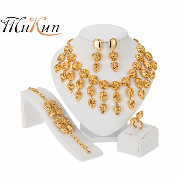 mukun dubai fashion jewelry sets women gold necklace bracelet party earrings ring african bridal crystal jewelry wedding gift, Silver
mukun dubai fashion jewelry sets women gold necklace bracelet party earrings ring african bridal crystal jewelry wedding gift, Silver