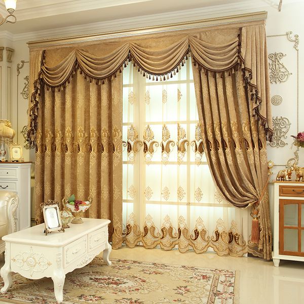 brown europe embroidered luxury valance flowers curtains cloth fabric for living room bedroom window home l decoration
brown europe embroidered luxury valance flowers curtains cloth fabric for living room bedroom window home l decoration