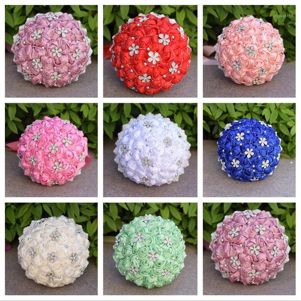 2020 7" silk rose brooch bouquet wedding bridal bridesmaid brides bouquet arrangement bling floral design1
2020 7" silk rose brooch bouquet wedding bridal bridesmaid brides bouquet arrangement bling floral design1