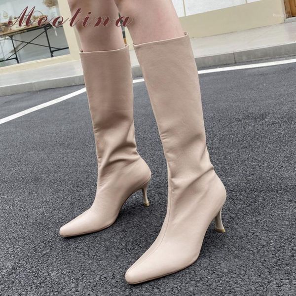 boots meotina women long shoes pointed toe stiletto heels ladies slip on high heel knee autumn winter white 401, Black
boots meotina women long shoes pointed toe stiletto heels ladies slip on high heel knee autumn winter white 401, Black
