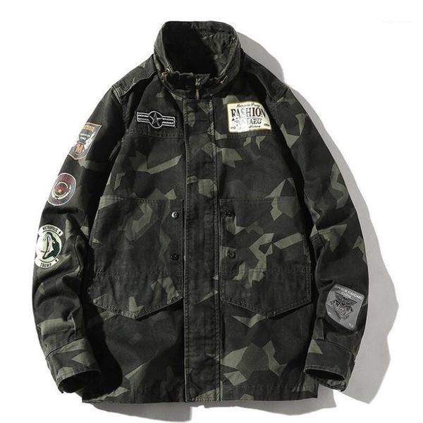 hip hop jacket men's 2020 spring and autumn new loose collar coat men's casual camouflage big code jacket1, Black;brown
hip hop jacket men's 2020 spring and autumn new loose collar coat men's casual camouflage big code jacket1, Black;brown