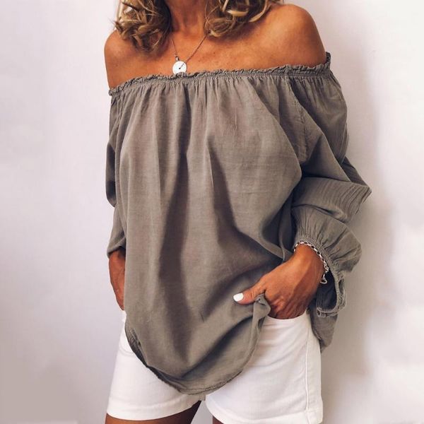 plus size women blouses fashion solid casual linen off shoulder blouse shirt roupas feminina camisas mujer loose blusas1, White
plus size women blouses fashion solid casual linen off shoulder blouse shirt roupas feminina camisas mujer loose blusas1, White