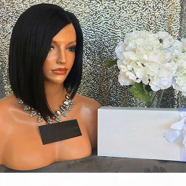 180% density short bob lace front wigs with baby hair left side part bob human hair silk base wig peruvian remy, Black;brown
180% density short bob lace front wigs with baby hair left side part bob human hair silk base wig peruvian remy, Black;brown