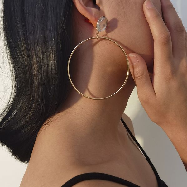 women hoop earring sparkely fashion earrings classical style women party birthday christmas gift ins orecchini gold hoop earrings, Golden;silver
women hoop earring sparkely fashion earrings classical style women party birthday christmas gift ins orecchini gold hoop earrings, Golden;silver
