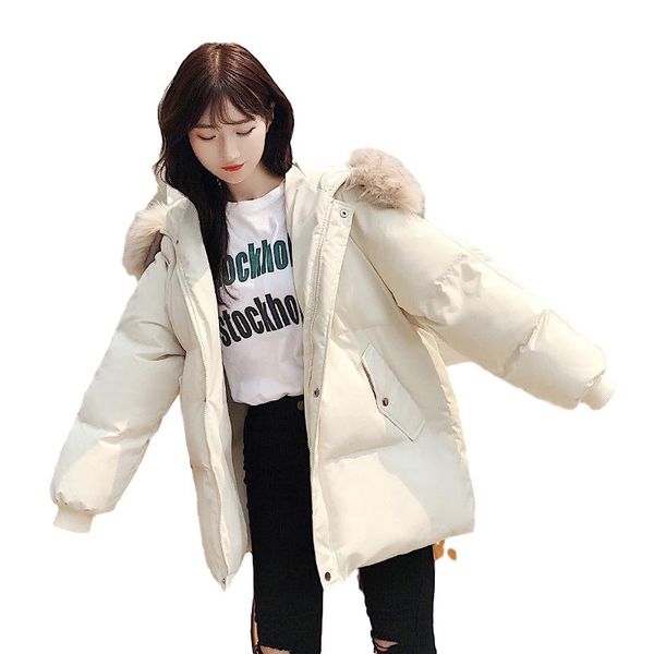 2021 winter coat women parkas solid hooded fur collar zipper women coat short female winter jackets warm thick jacket, Black
2021 winter coat women parkas solid hooded fur collar zipper women coat short female winter jackets warm thick jacket, Black