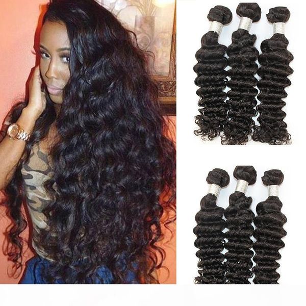 brazilian remy hair deep wave bundles indian peruvian 100% virgin human hair weaves natural color 8-28 inch, Black
brazilian remy hair deep wave bundles indian peruvian 100% virgin human hair weaves natural color 8-28 inch, Black
