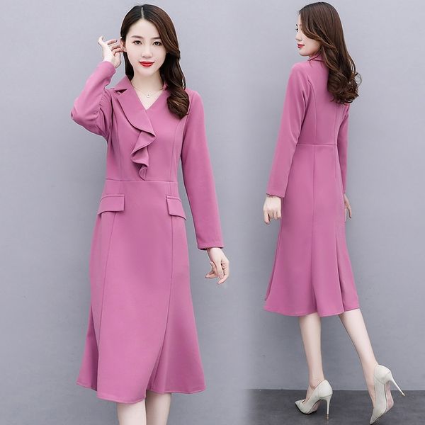 spring and autumn dress women's long sleeve 2020 new style famous lady's temperament shows thin goddess style slim body covering f, Black;gray
spring and autumn dress women's long sleeve 2020 new style famous lady's temperament shows thin goddess style slim body covering f, Black;gray