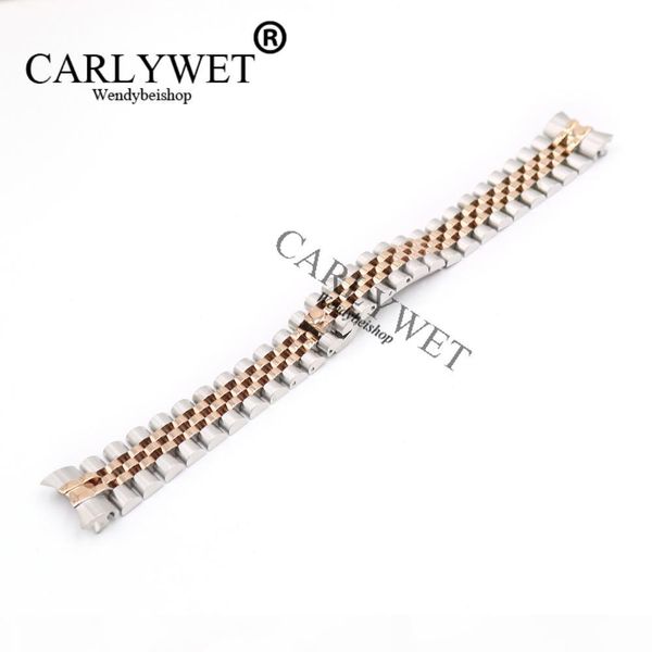 carlywet 20mm 316l stainless steel jubilee silver two tone rose gold wrist watch strap bracelet solid screw links curved end, Black;brown
carlywet 20mm 316l stainless steel jubilee silver two tone rose gold wrist watch strap bracelet solid screw links curved end, Black;brown
