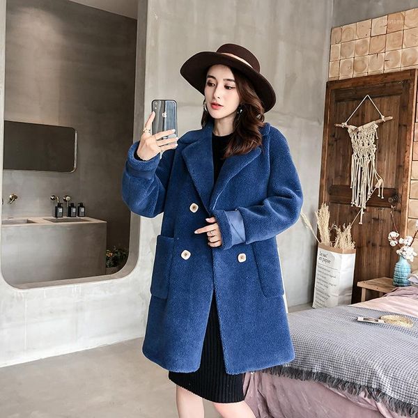 new winter coats granular wool overcoat mid-length composite fur sheep fur coat women jacket long coat mx9101, Black
new winter coats granular wool overcoat mid-length composite fur sheep fur coat women jacket long coat mx9101, Black