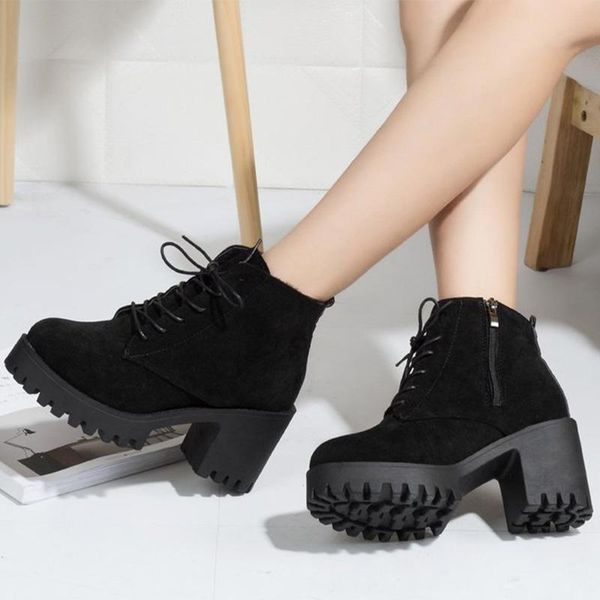 boots women suede ankle square heels ladies lace up plush zipper shoes woman fashion casual female winter footwear, Black
boots women suede ankle square heels ladies lace up plush zipper shoes woman fashion casual female winter footwear, Black