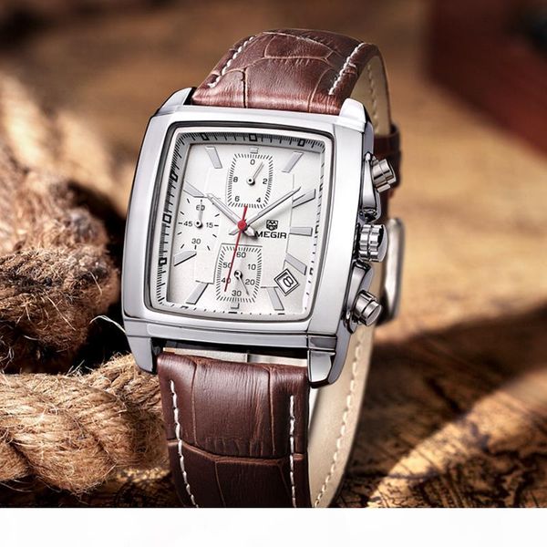 megir watch sport wristwatch luminous-calendar man chronograph male casual fashion brand watches men leather hour, Slivery;brown
megir watch sport wristwatch luminous-calendar man chronograph male casual fashion brand watches men leather hour, Slivery;brown