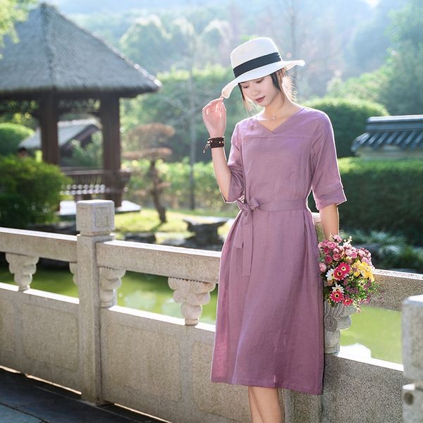 dress and linencotton linen cotton linenwomen's clothing 2020 spring and summer new travel artistic linen v-neck dress with belt c2f7k, Black;gray
dress and linencotton linen cotton linenwomen's clothing 2020 spring and summer new travel artistic linen v-neck dress with belt c2f7k, Black;gray