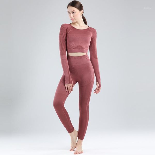 2021 new yoga set women seamless yoga suits autumn long sleeve cropped shirts fitness leggings running sports gym clothes1, White;red
2021 new yoga set women seamless yoga suits autumn long sleeve cropped shirts fitness leggings running sports gym clothes1, White;red