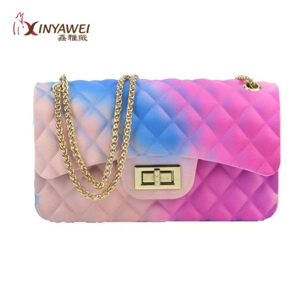 fashionable colorful pvc bag for women transparent jelly chain mesh candy color gradient shoulder bag for ladies
fashionable colorful pvc bag for women transparent jelly chain mesh candy color gradient shoulder bag for ladies