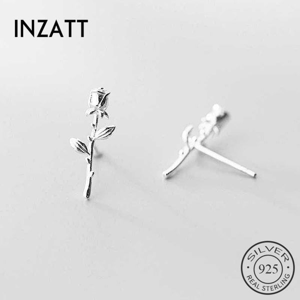 stud inzareal 925 sterling silver rose flower earrings for fashion woman cute fine jewelry minimalist accessories gift1, Golden;silver
stud inzareal 925 sterling silver rose flower earrings for fashion woman cute fine jewelry minimalist accessories gift1, Golden;silver
